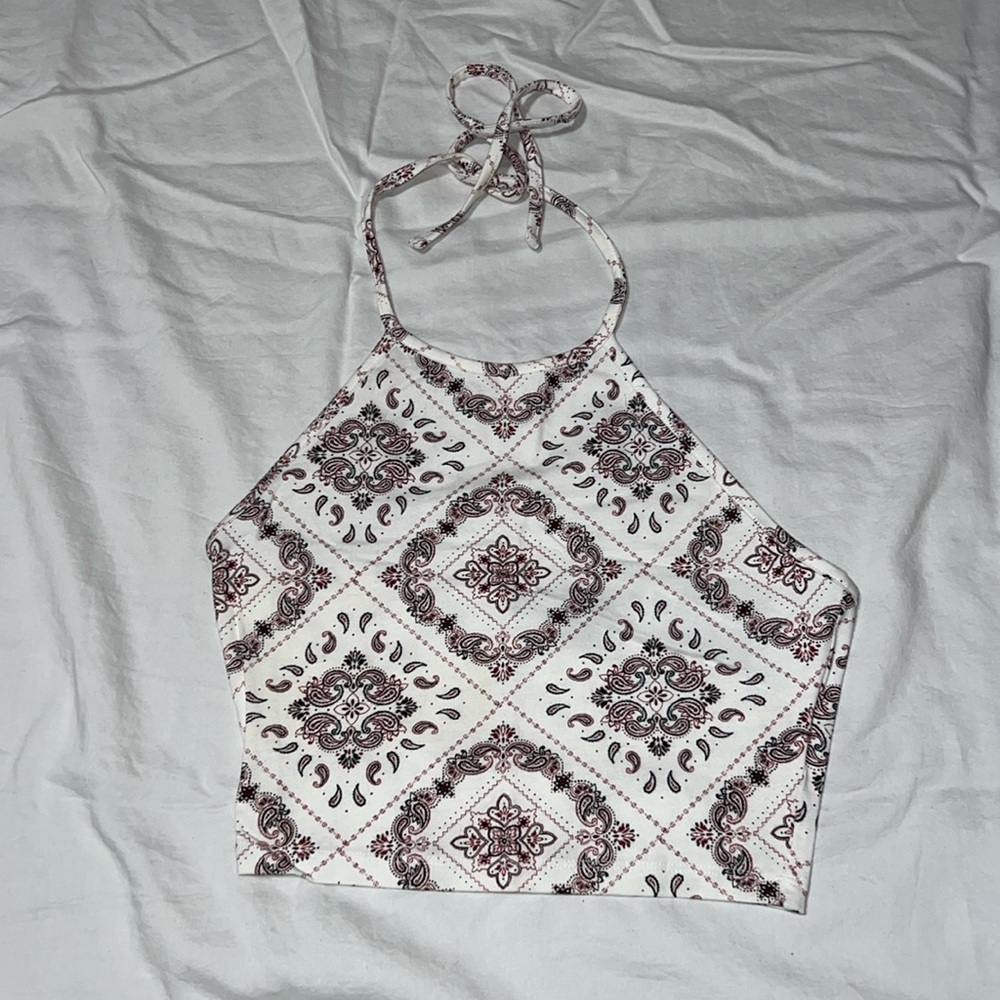 Bandana Print Halter Top